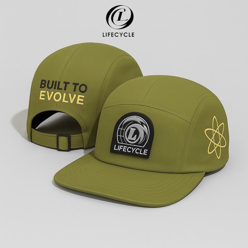 Lifecycle Panel cap - Built To Evolve (Olive Green)