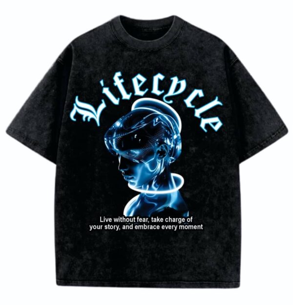 Lifecycle StoneWash - Blue Orbit Tshirt